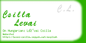 csilla levai business card